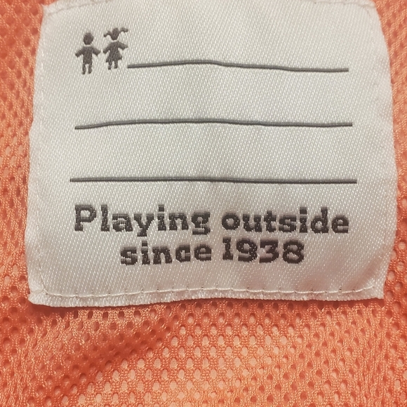 Columbia Access Point Jacket Youth Girls Size Large Hooded Nylon Peach Color - Picture 10 of 10